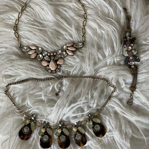 Jcrew necklaces and bracelet